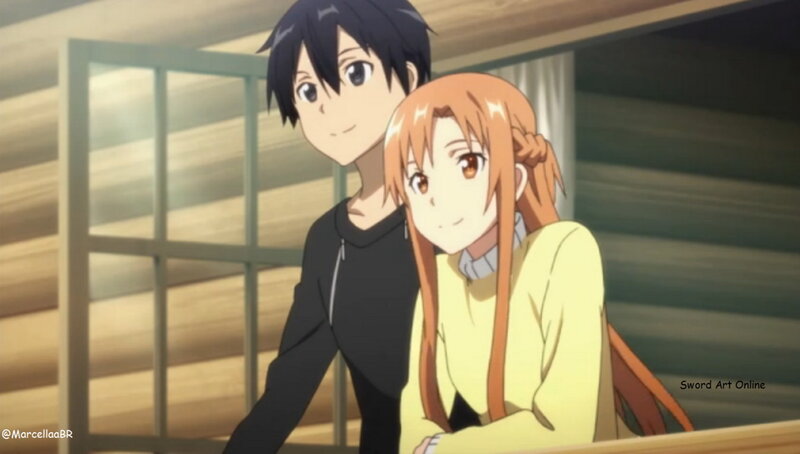 Two Anime Characters — Orange, Calm, Wooden Room