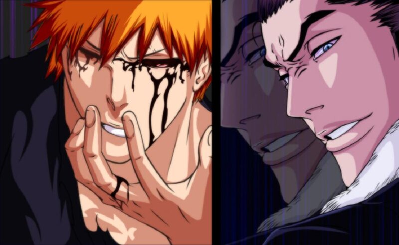 Two Anime Characters — Orange, Dramatic, Blood