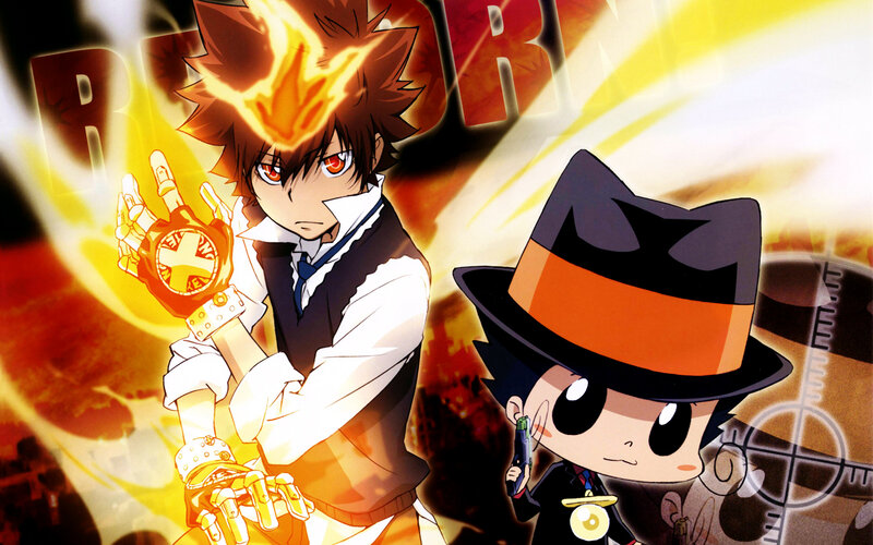 Two Anime Characters — Orange, Dramatic, Flame