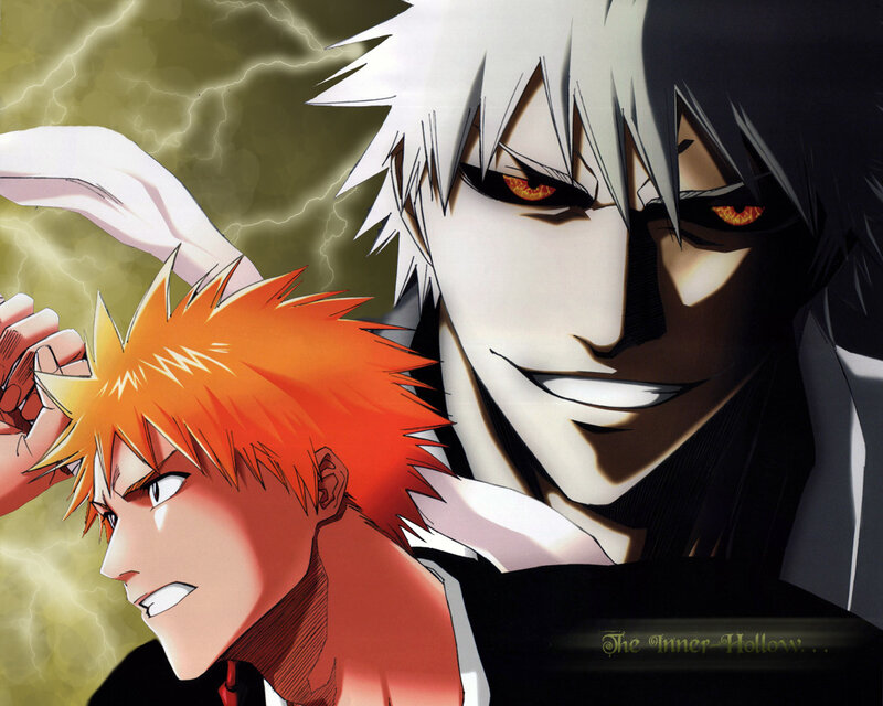 Two Anime Characters — Orange, Dramatic, Lightning