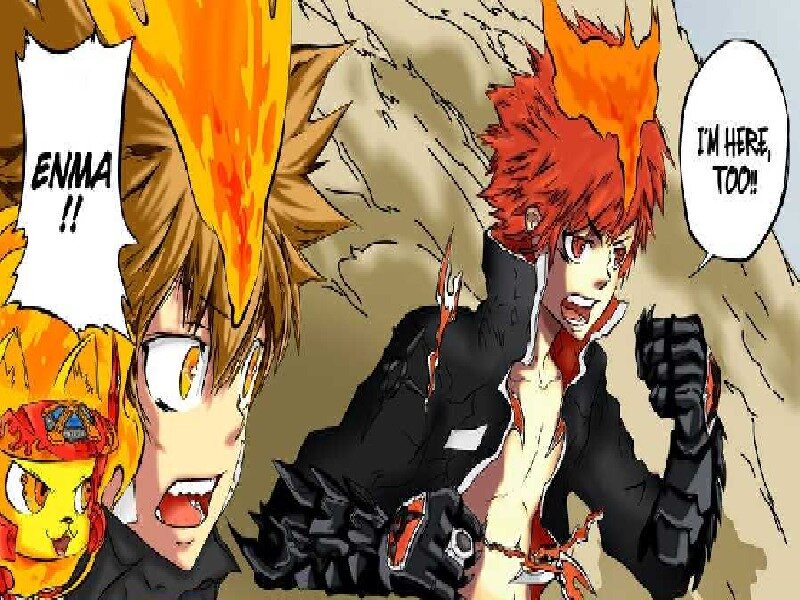 Two Anime Characters — Orange, Dramatic, Manga