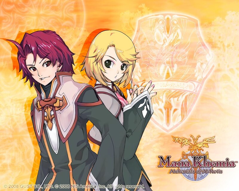 Two Anime Characters — Orange, Dramatic, Sunset, Shield
