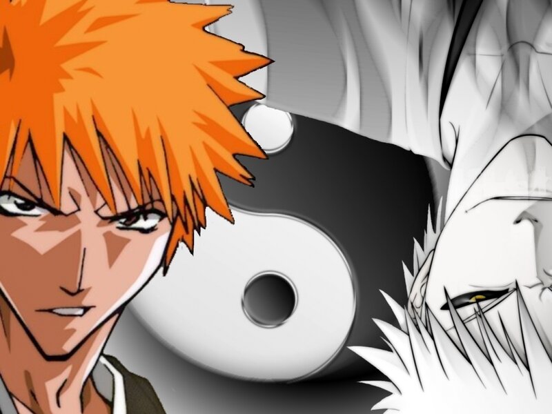 Two Anime Characters — Orange, Dramatic, Yin-yang Symbol
