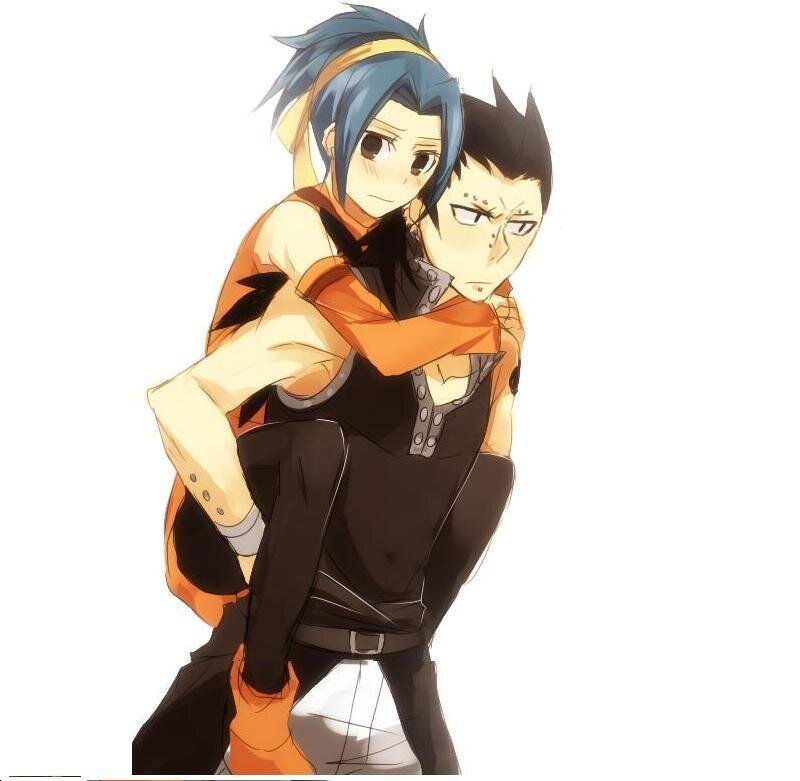 Two Anime Characters — Orange, Playful, Manga, Anime Art