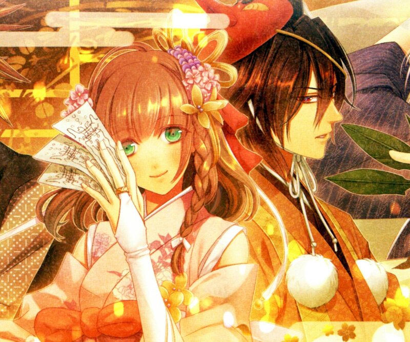 Two Anime Characters — Orange, Warm, Sunset