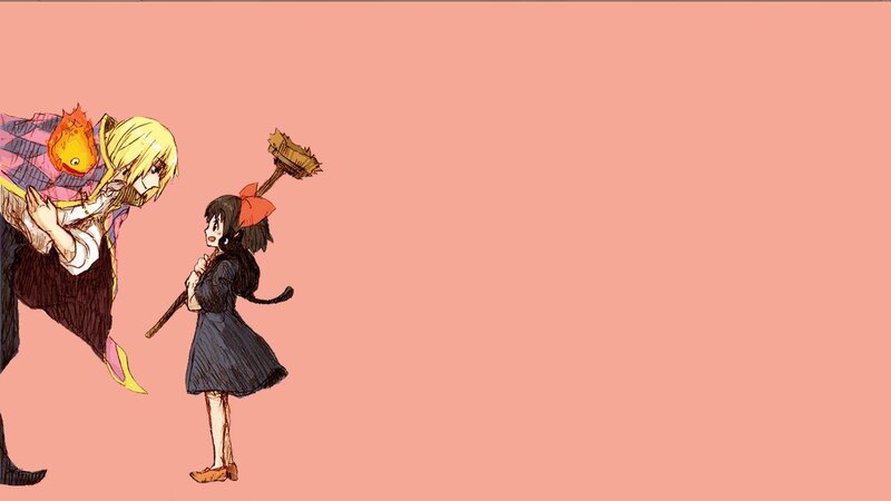Two Anime Characters — Pink, Calm, Broom
