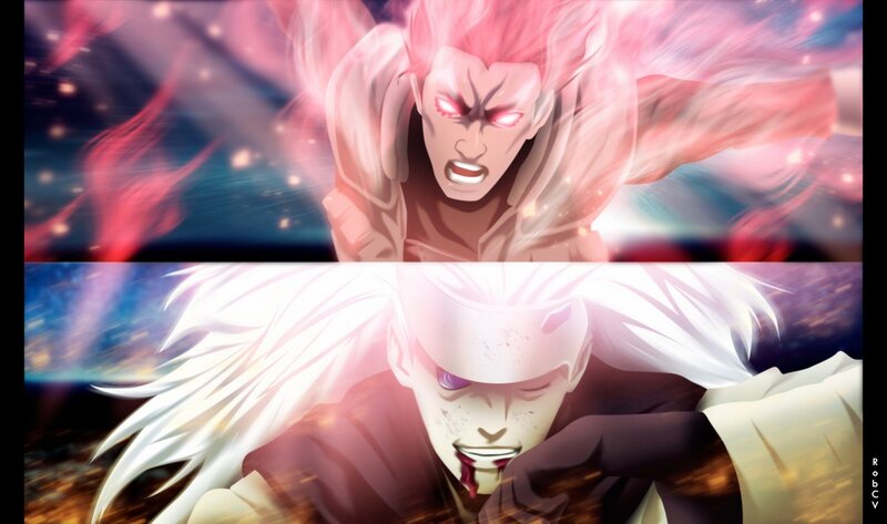 Two Anime Characters — Pink, Dramatic, Hair
