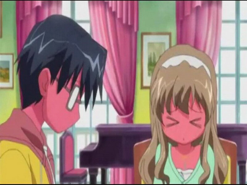 Two Anime Characters — Pink, Dramatic, Piano