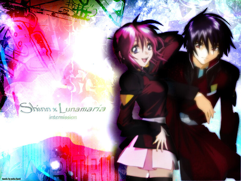 Two Anime Characters — Pink, Dynamic, Graffiti