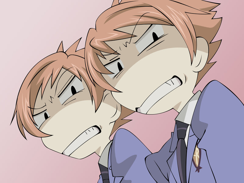 Two Anime Characters — Pink, Intense