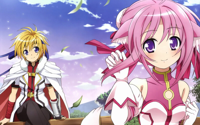 Two Anime Characters — Pink, Peaceful, Afternoon