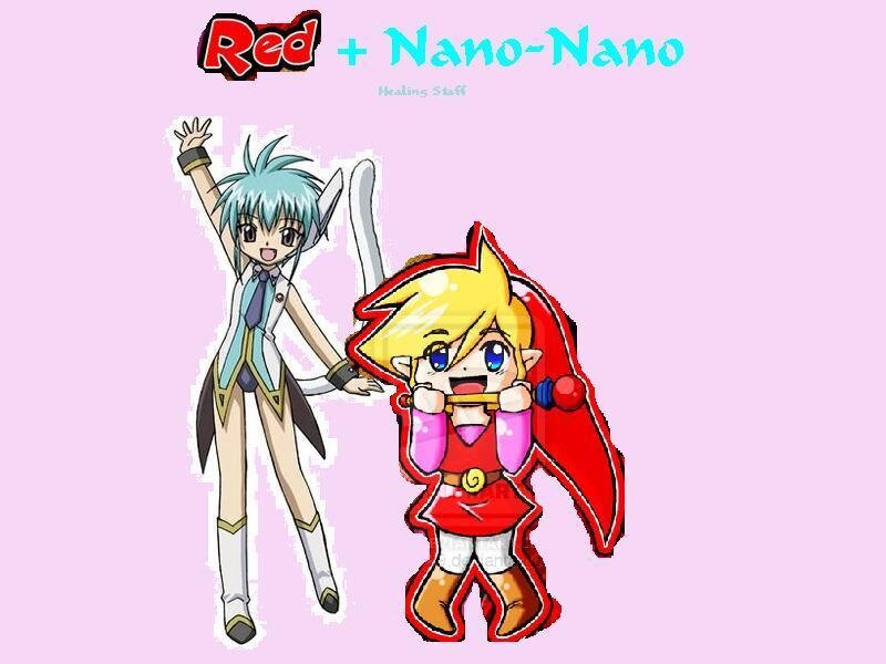 Two Anime Characters — Pink, Playful, Character