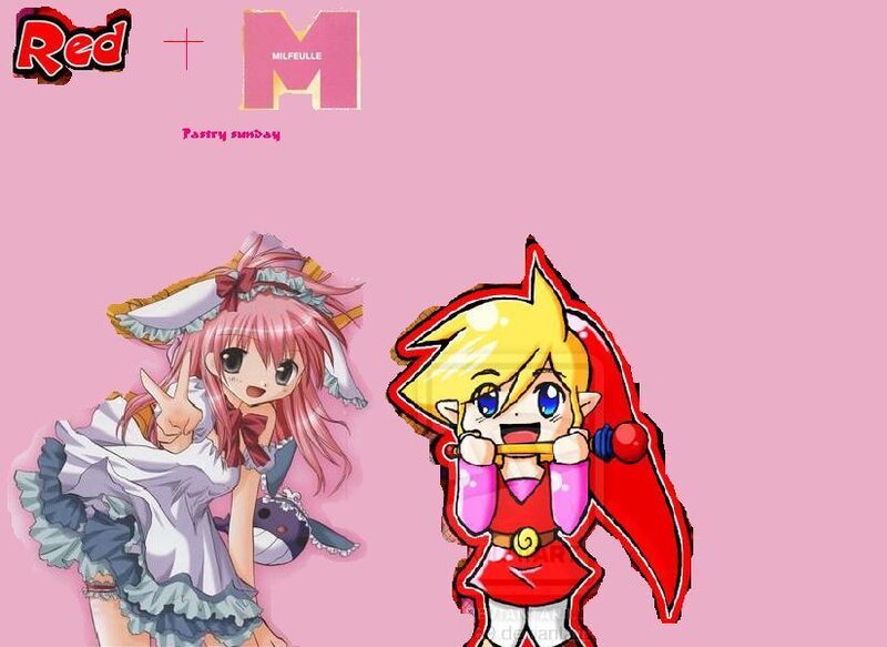 Two Anime Characters — Pink, Playful, Girl