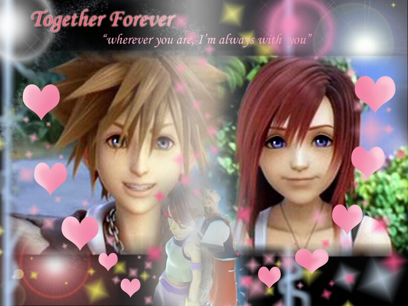 Two Anime Characters — Pink, Romantic, Digital Art