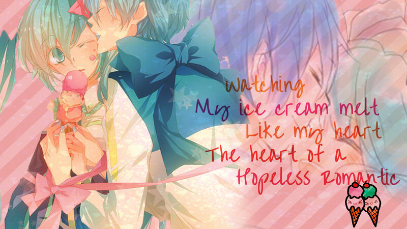 Two Anime Characters — Pink, Romantic, Ice Cream