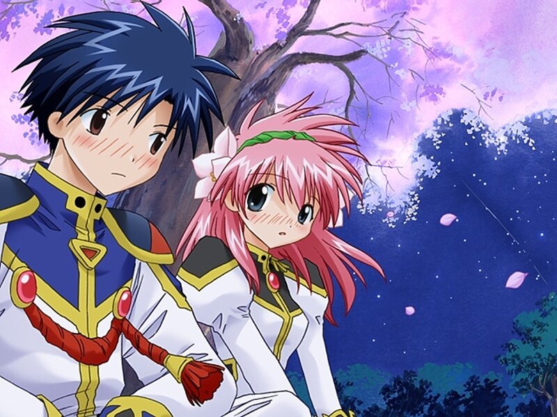 Two Anime Characters — Pink, Serene, Night