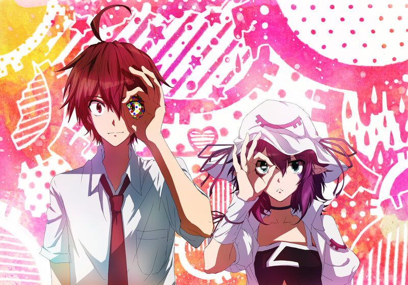 Two Anime Characters — Pink, Vibrant