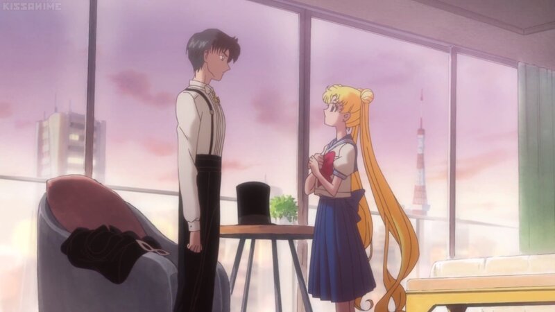 Two Anime Characters — Purple, Calm, Sunset, City Skyline