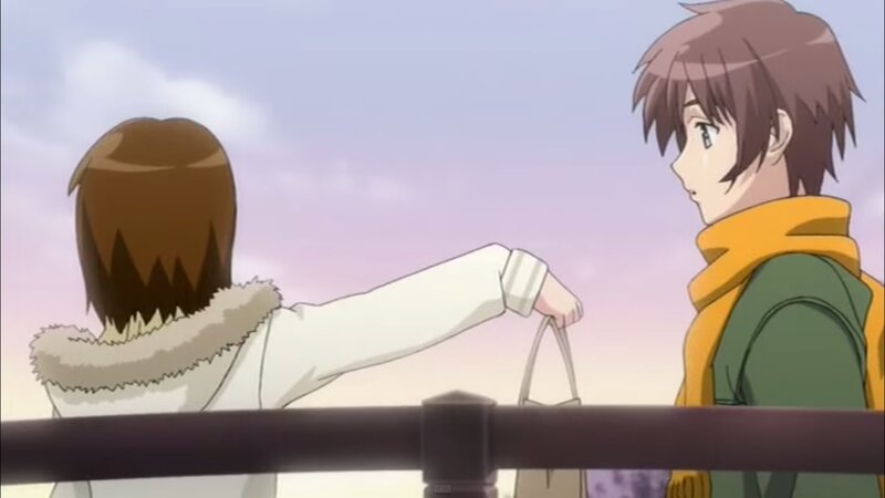 Two Anime Characters — Purple, Calm, Sunset