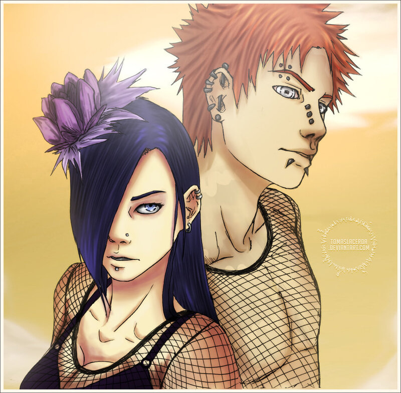Two Anime Characters — Purple, Calm