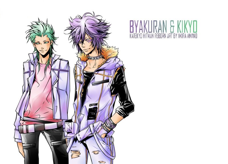 Two Anime Characters — Purple, Confident, Manga