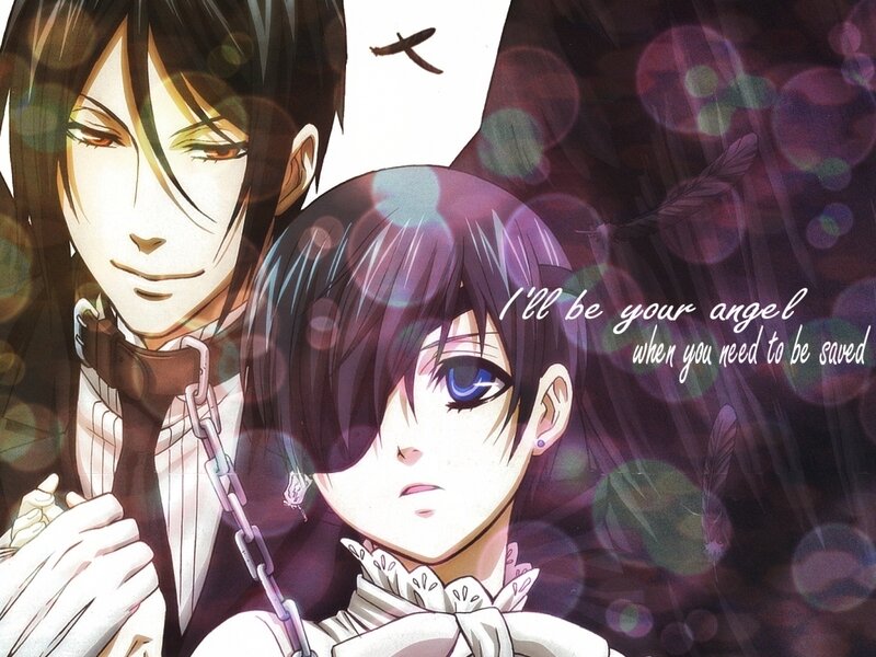 Two Anime Characters — Purple, Dramatic, Chain