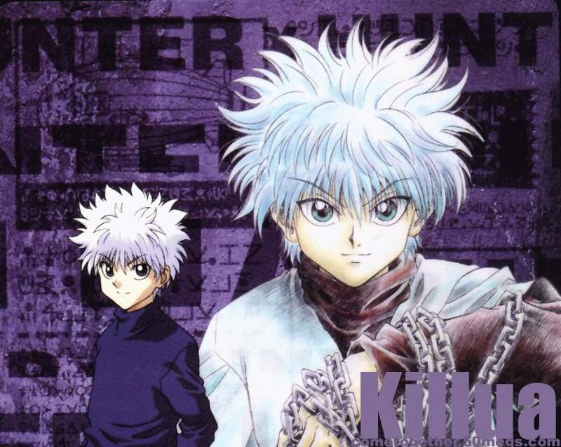 Two Anime Characters — Purple, Dramatic, Chains