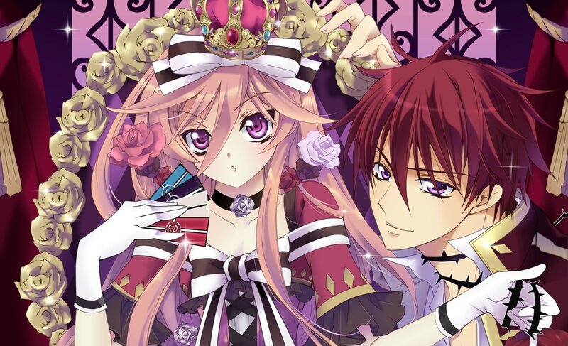 Two Anime Characters — Purple, Dramatic, Crown