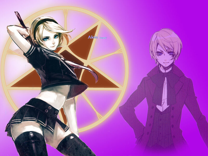 Two Anime Characters — Purple, Dramatic, Digital Art, Sword