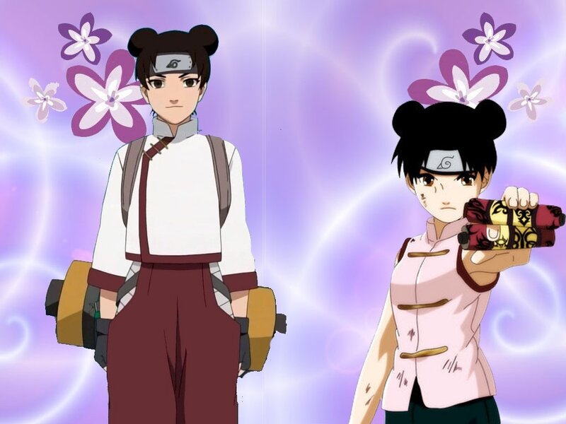 Two Anime Characters — Purple, Dramatic, Flowers