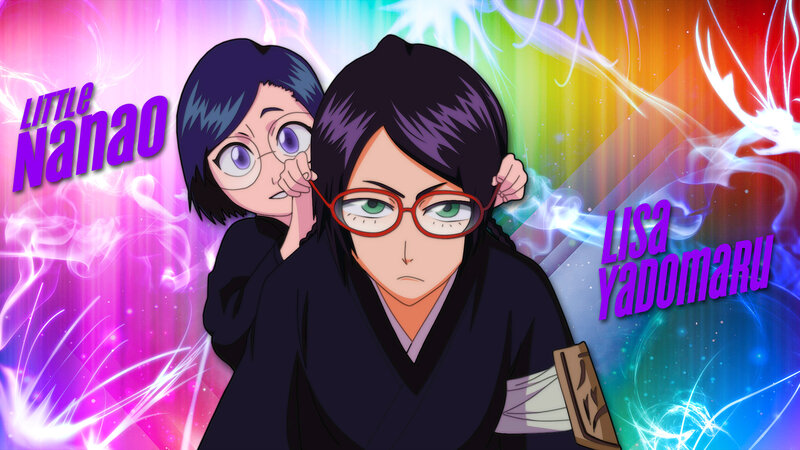 Two Anime Characters — Purple, Dramatic, Glasses