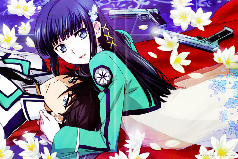 Two Anime Characters — Purple, Dramatic, Guns