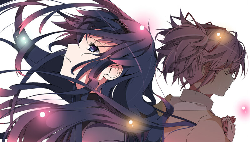 Two Anime Characters — Purple, Dramatic, Hair, Eyes