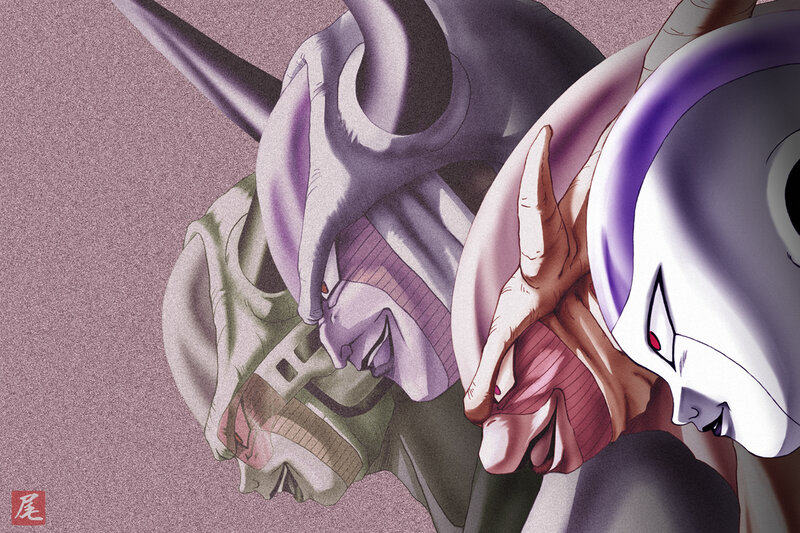 Two Anime Characters — Purple, Dramatic, Manga