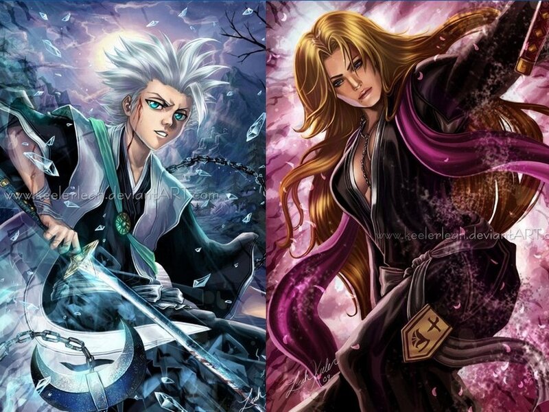 Two Anime Characters — Purple, Dramatic, Night, Digital Art, Swords