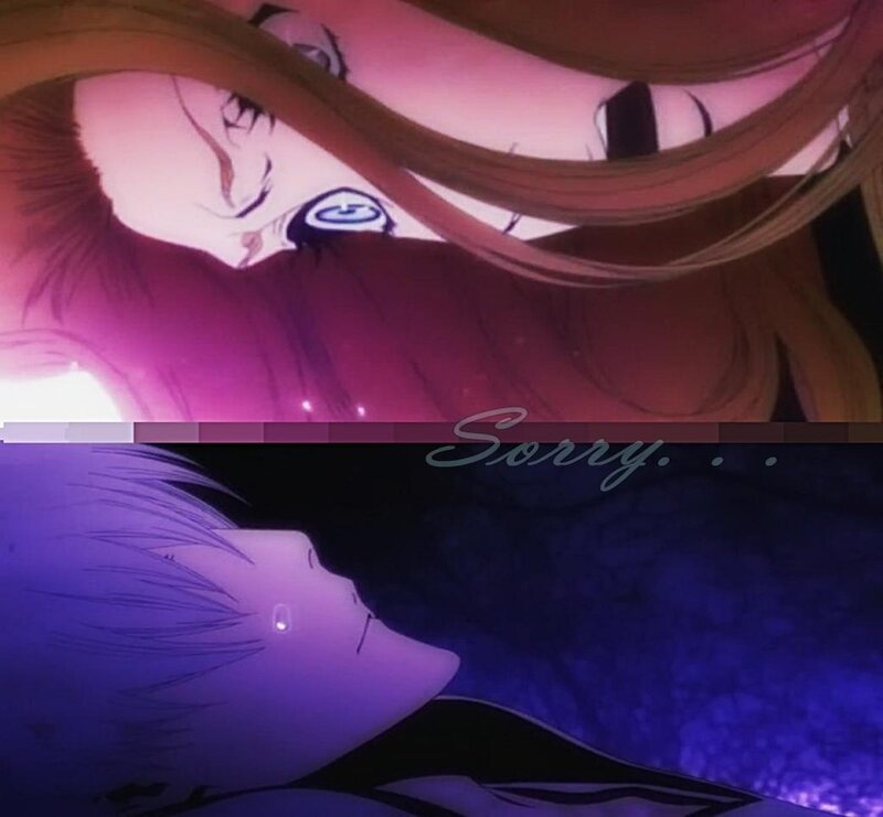 Two Anime Characters — Purple, Dramatic, Night, Eyes