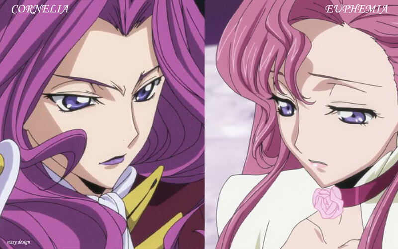 Two Anime Characters — Purple, Dramatic, Purple Hair