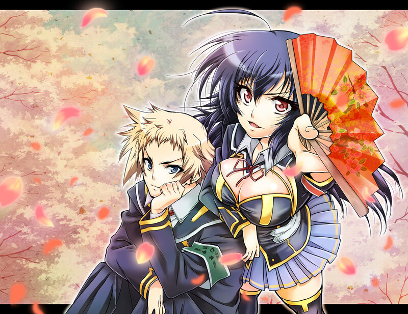 Two Anime Characters — Purple, Dramatic, Spring, Fan