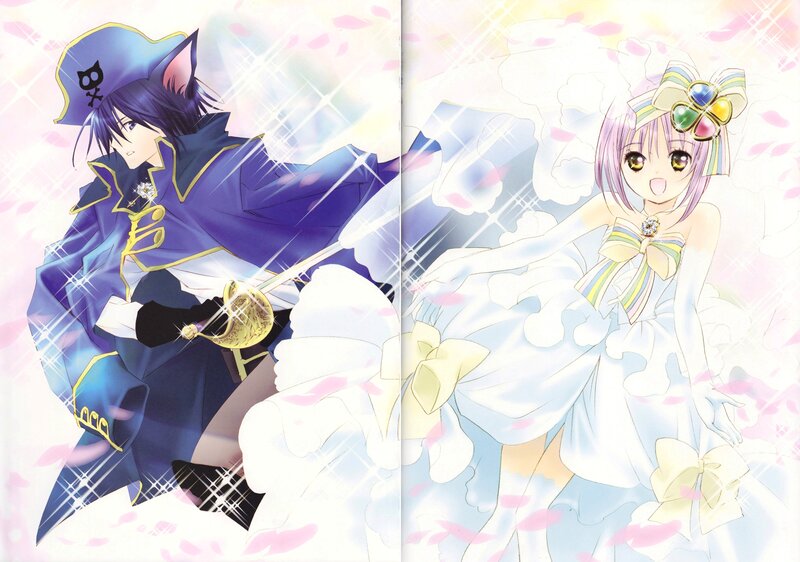 Two Anime Characters — Purple, Dramatic, Spring, Sword