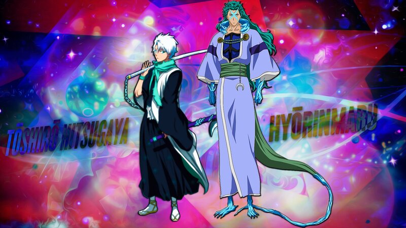 Two Anime Characters — Purple, Dramatic, Swords, Fantasy Background