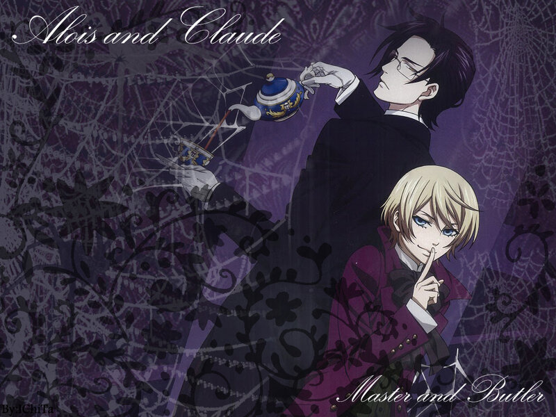 Two Anime Characters — Purple, Dramatic, Tea Set
