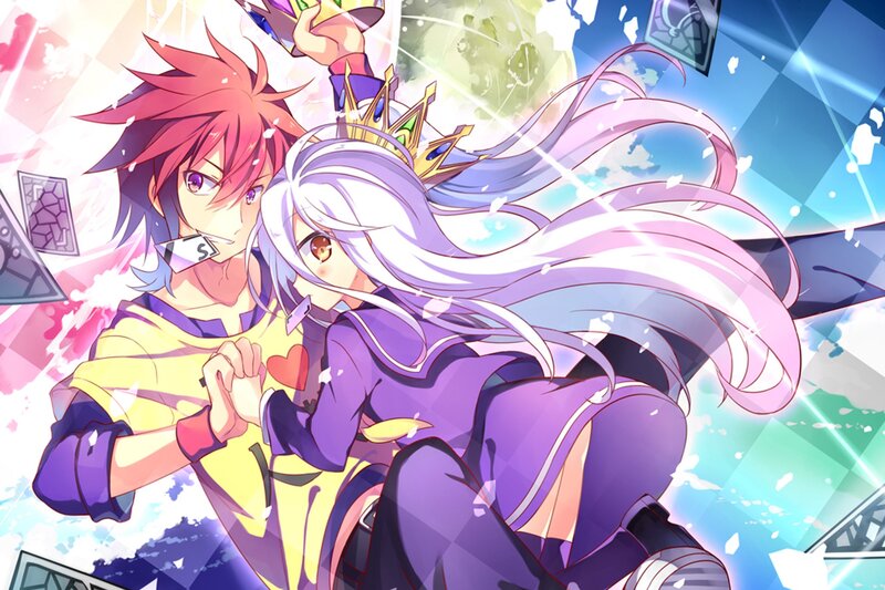 Two Anime Characters — Purple, Dynamic, Cards