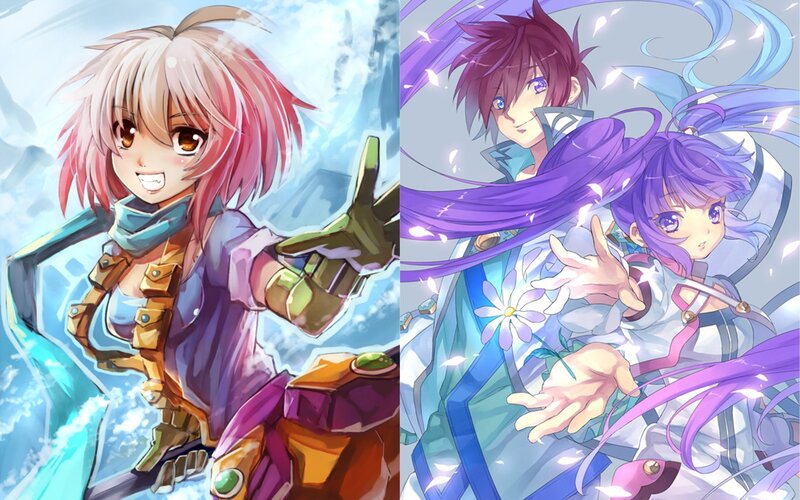 Two Anime Characters — Purple, Dynamic, Magic