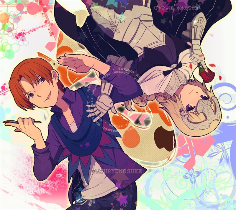 Two Anime Characters — Purple, Dynamic, Sword, Palette
