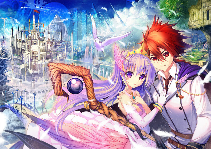 Two Anime Characters — Purple, Fantasy