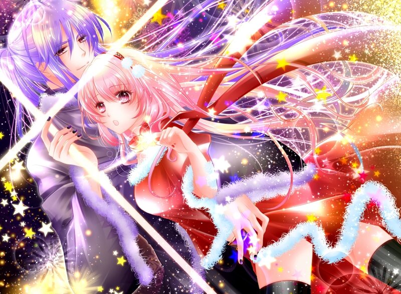 Two Anime Characters — Purple, Magical