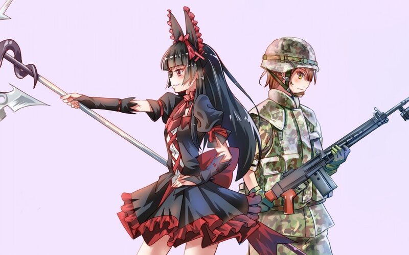 Two Anime Characters — Purple, Neutral, Weapon