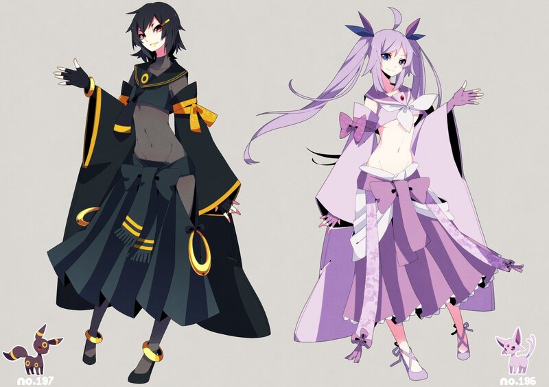 Two Anime Characters — Purple, Playful, Digital Art
