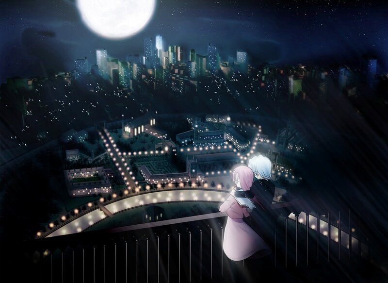 Two Anime Characters — Purple, Romantic