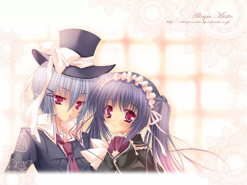 Two Anime Characters — Purple, Sweet
